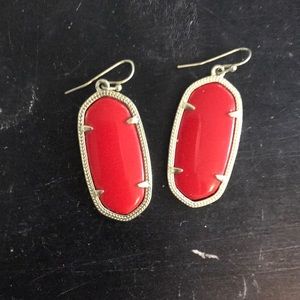 Kendra Scott red earrings